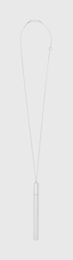 AMBUSH sterling silver cigarette case pendant necklace