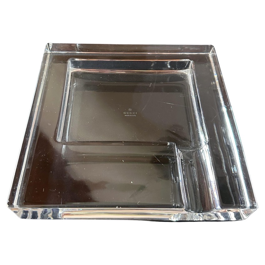 Gucci 1990s crystal cigar ashtray