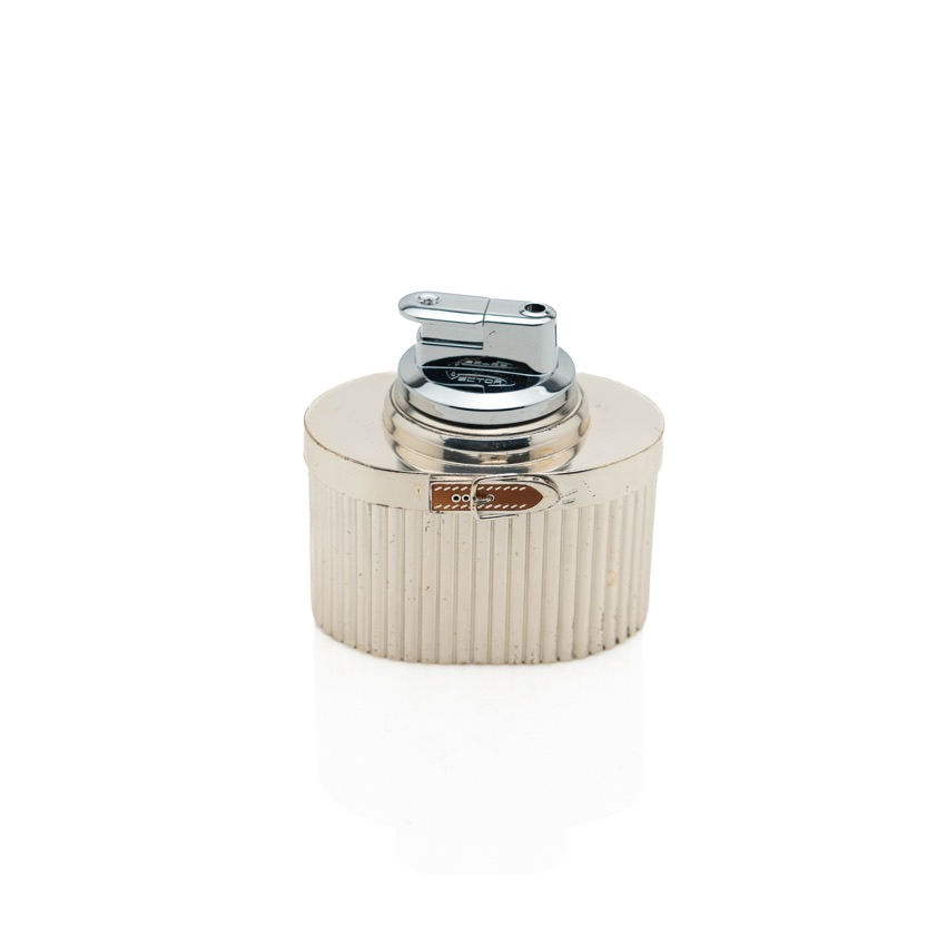 Gucci belt-buckle silver-plated table lighter