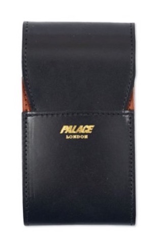 Palace Ultimo 2016 black and tan two-tone leather cigarette case