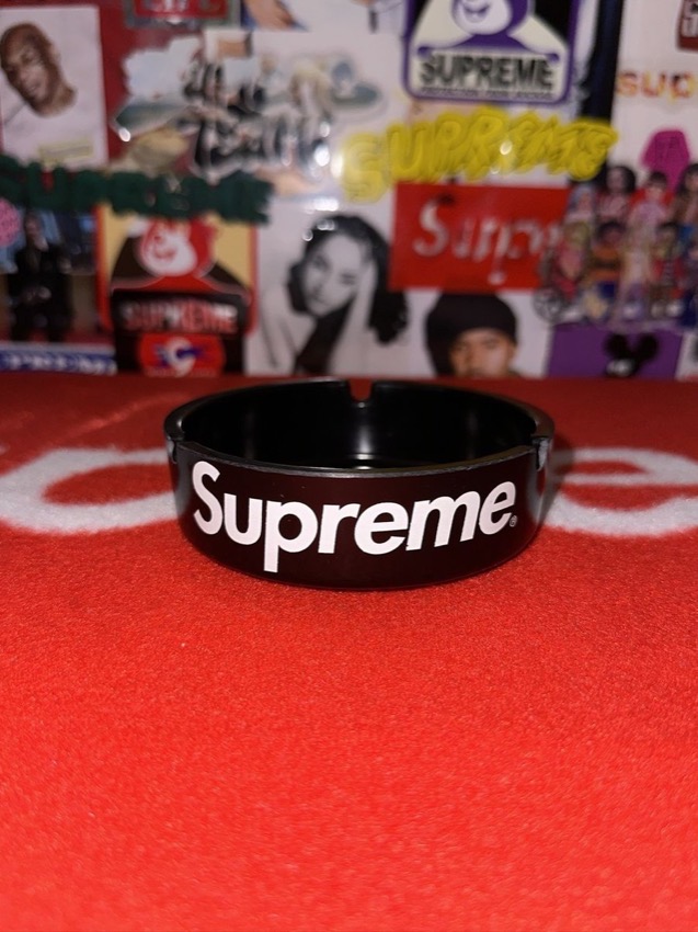 Supreme black ceramic box logo ashtray, 2009