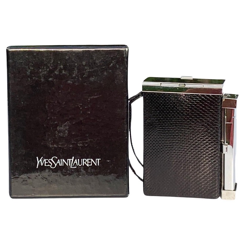 Tom Ford for Yves Saint Laurent SS01 snakeskin cigarette case with docked lighter